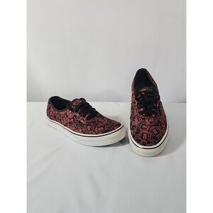 Vans x Disney Mickey Mouse Authentic Checkerboard Chex AOP Low Sneakers Womens 8